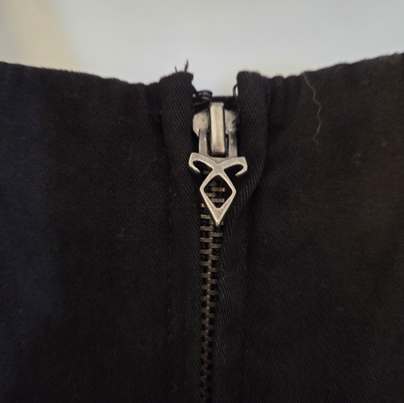 Tripp NYC The Mortal Instruments City Of Bones Black Pleated Studded Dress M - Picture 5 of 8